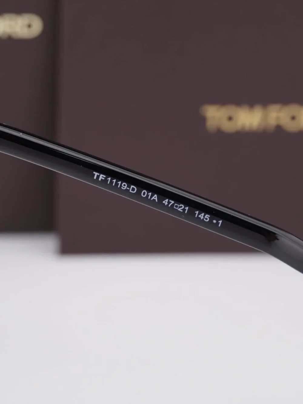 Tom Ford FT1119-D 01A Square Sunglasses - Shiny Black\ Smoke